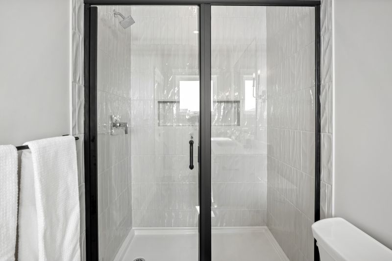 Modern Shower with Frameless Glass