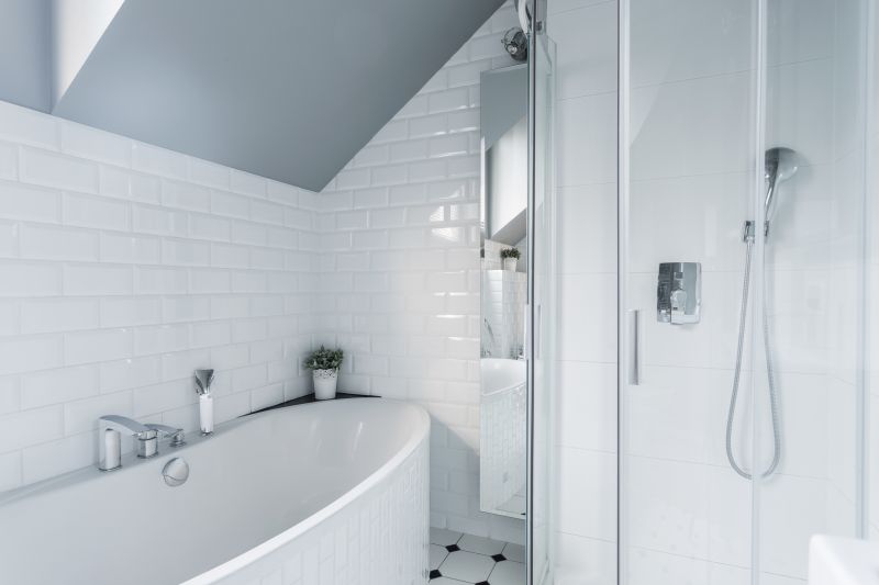 Shower-Tub Combo in Small Bathroom