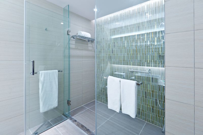 Minimalist Shower with Frameless Glass